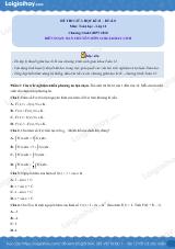 Đề thi giữa kì 2 Toán 12 - Đề số 8